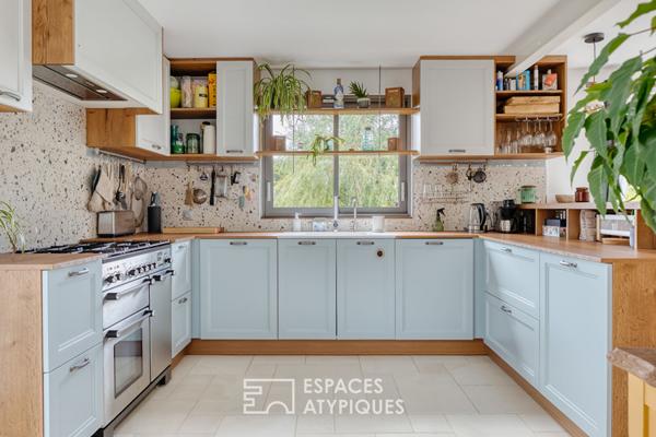 Maison restaurée par un architecte dans la campagne normande
