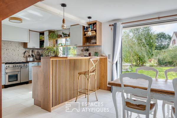 Maison restaurée par un architecte dans la campagne normande