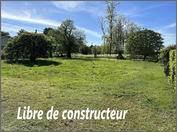 Beau terrain plat libre de constructeur