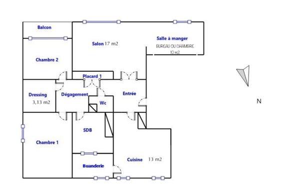 Appartement à vendre 4 pièces 79 m² Tarbes