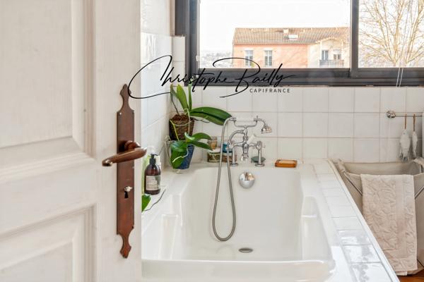 Toulouse Côte Pavée : maison toulousaine 153 m², 4 chambres, jardin et garage