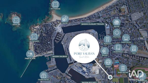 Appartement à vendre 3 pièces 66 m² Saint-Malo