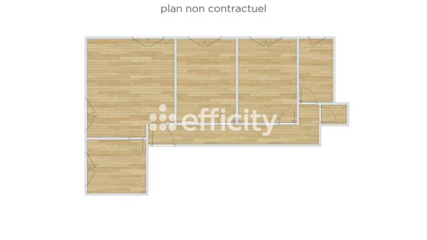 Appartement 3 pièces - 62 m² Exclusivité efficity