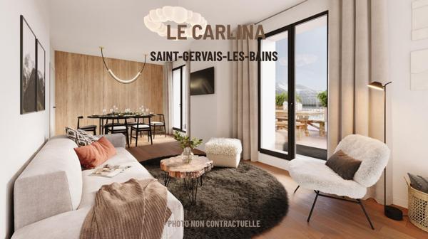 Appartement F2 à vendre  2 pièces - 44,78 m2 ST GERVAIS LES BAINS - 74