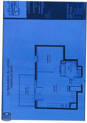 Appartement à louer 2 pièces 40.84m²