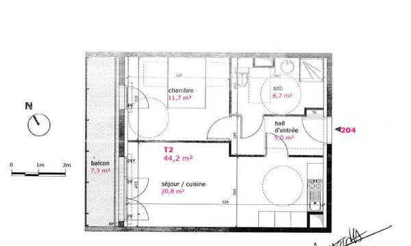 Appartement 2 pièces - 44300 Nantes