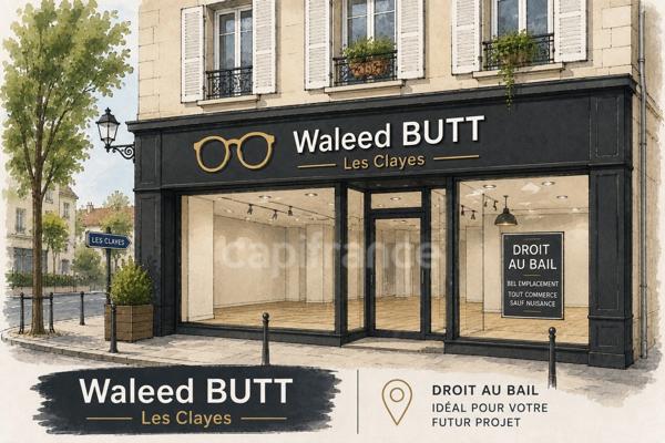 Local commercial Bail à céder LES CLAYES SOUS BOIS (78)