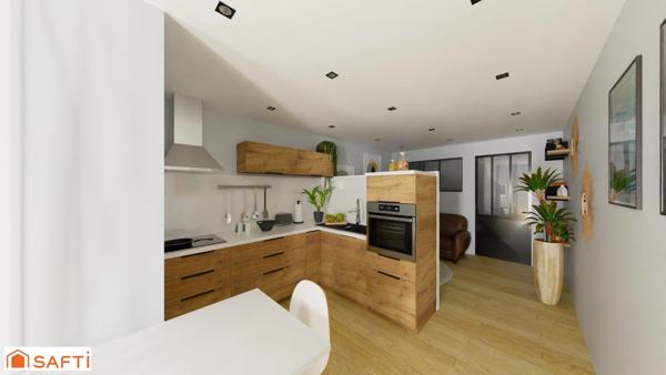 Appartement 2 pièces avec stationnement proche frontière !