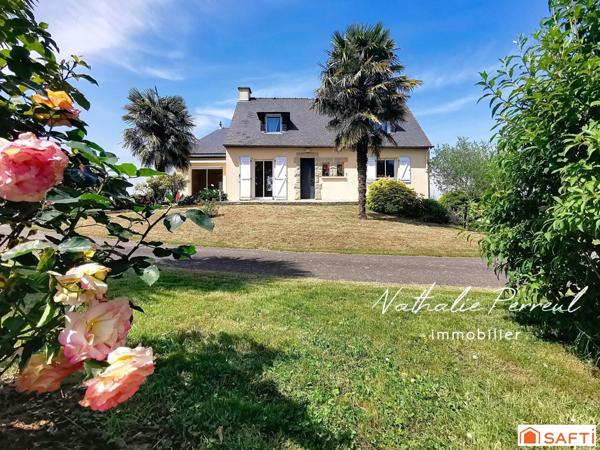 Maison familiale avec grand jardin arboré et sous-sol complet