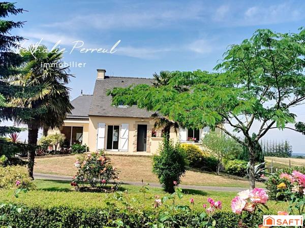 Maison familiale avec grand jardin arboré et sous-sol complet