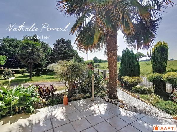 Maison familiale avec grand jardin arboré et sous-sol complet