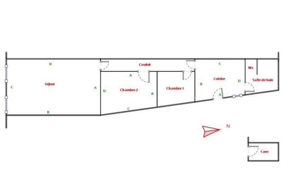 Trévoux (01600) Investissement locatif : Trévoux : grand appartement T2 à vendre 130000 € loué 600€