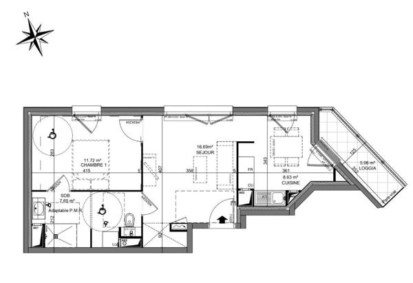 Appartement à vendre 2 pièces 45 m² Melun