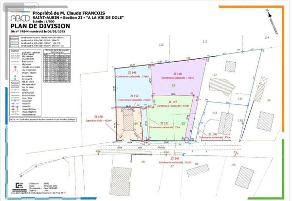 Terrain à Batir à vendre à Saint-Aubin dans le Jura (39410), ref : 39033-2407