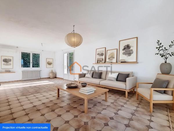 Maison 3 chambres de 111 m² avec grand garage et terrain piscinable