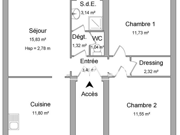 Location Appartement 3 pièces 62 m² - 8 rue COSMAO DUMANOIR Brest 29200