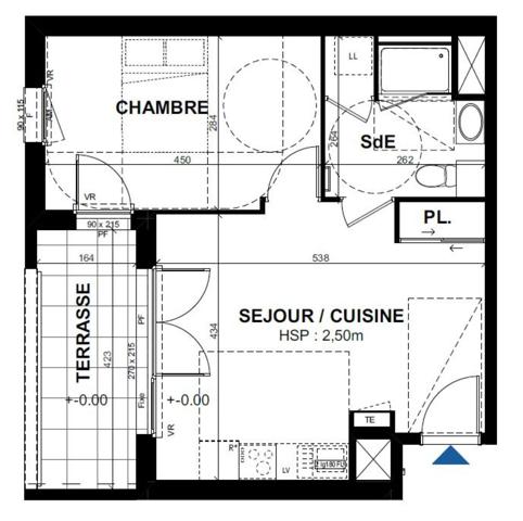 Appartement RENNES 40.55 m²