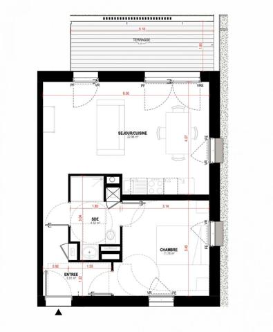 Appartement à vendre 2 pièces 45 m² Saint-Nazaire