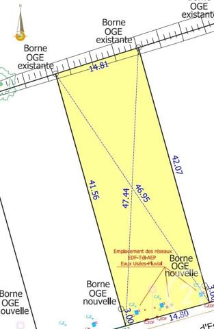Terrain à vendre  663 m2 CORBARIEU - 82