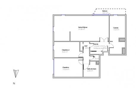 Apartment for sale 4 rooms 80 m² Bagnolet