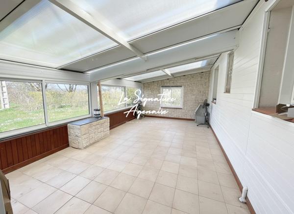 PLAIN-PIED 105M² 3 CHAMBRES, VERANDA ET DOUBLE GARAGE DE 70M² SUR PARCELLE DE 1858M²