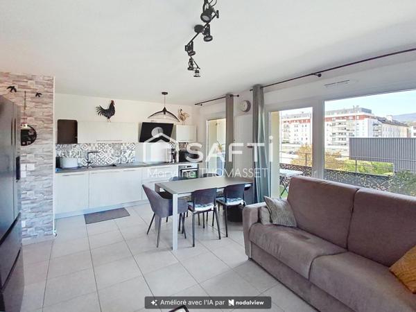 appartement 3 pièces - grand balcon