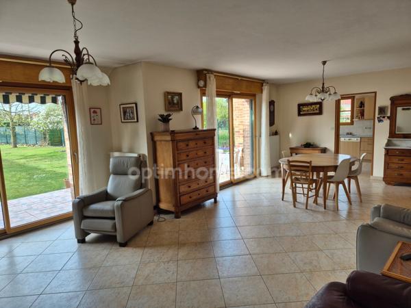 Maison individuelle 4ch semi plain pied jardin garage