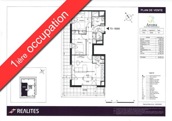 Appartement Récent * 3 Pièces * 67 M² * 35051 Cesson Sevigne ,  
Cesson sevigne 35510