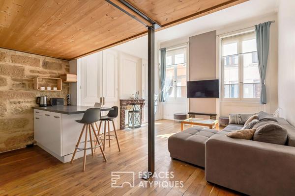 Canut avec terrasse à deux pas de la place de la Croix Rousse