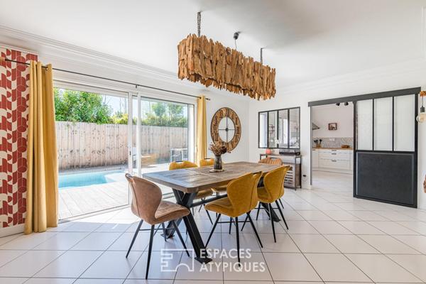 Maison familiale avec jardin et piscine