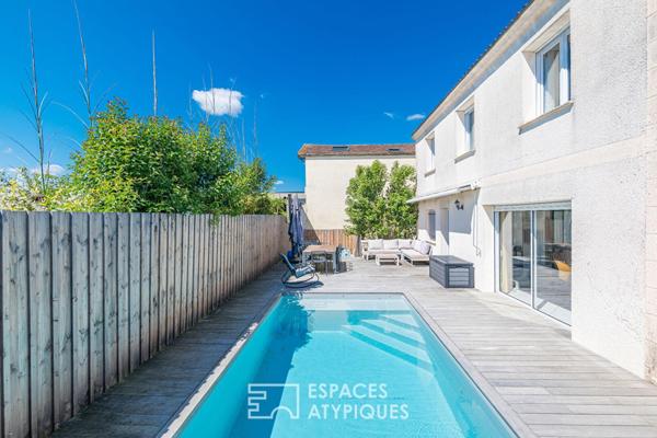 Maison familiale avec jardin et piscine