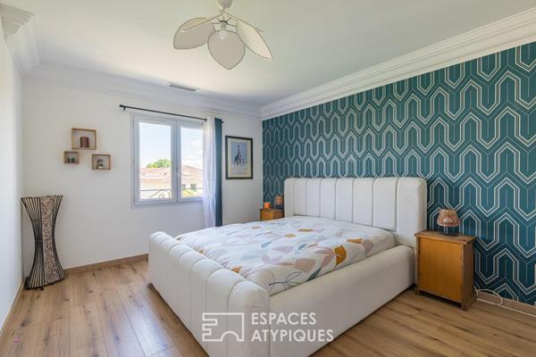 Maison familiale avec jardin et piscine