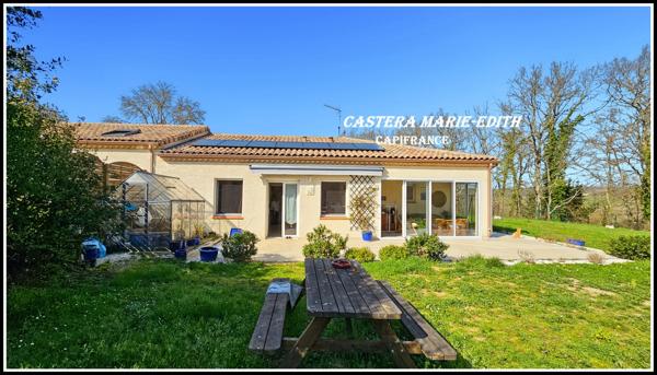 Maison RENOVEE, PLAIN-PIED  4 pièces ORDAN LARROQUE (32) Jardin clôturé, sans vis à vis