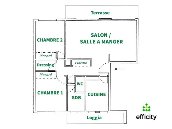 Appartement 4 pièces - 73 m²