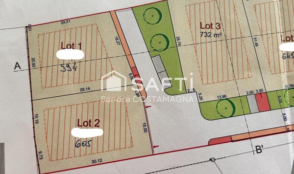 Terrain plat viabilisé