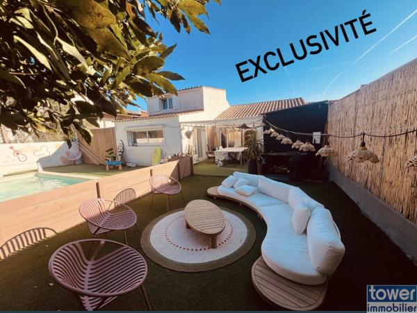 Villa familiale 152 m2 sur terrain de 555 m2 avec piscine