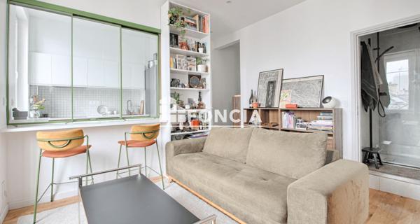 À vendre Appartement 2 pièces 33.75 m² - Paris 75020