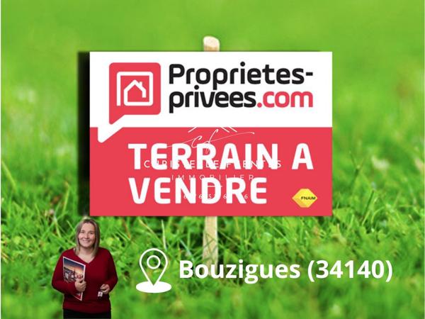 HERAULT - BOUZIGUES (34140) - TERRAIN A BATIR - 471M2