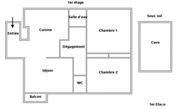 Appartement à vendre 3 pièces 61 m² Lorient