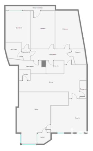 Appartement à vendre 5 pièces 117 m² Boulogne-Billancourt