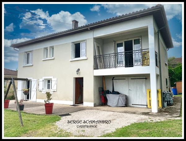 Dpt Gers (32), à vendre MASSEUBE maison P6  - 4 CHAMBRES DONT UNE AVEC DRESSING - TERRAIN  682 M²