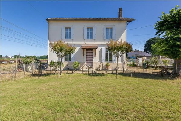 Maison en pierre 129 m² - 3 chambres - Garage 75 m² - Terrain 775 m² - Libourne