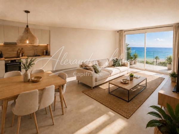 Canet-en-Roussillon – Appartement vue mer avec terrasse, suite et prestations haut de gamme