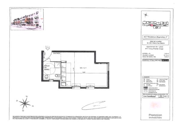 APPARTEMENT À VENDRE DE 1 PIÈCE DE 30,75 M²