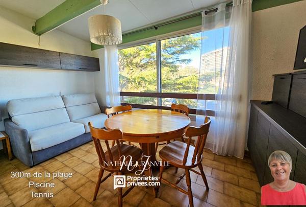 Argeles Plage, grand studio de 30 m2 avec commodités de loisirs