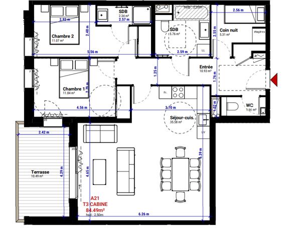 Appartement à vendre à Huez (38750) - Isère