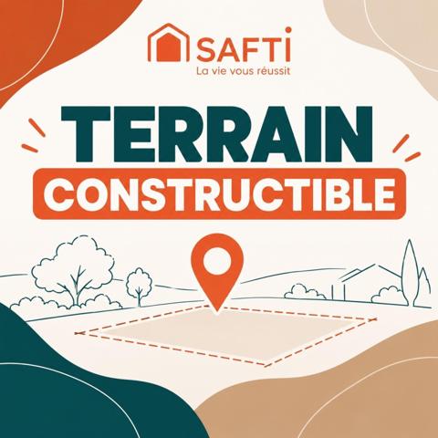 Terrain constructible 1 050 m² – projet avancé
