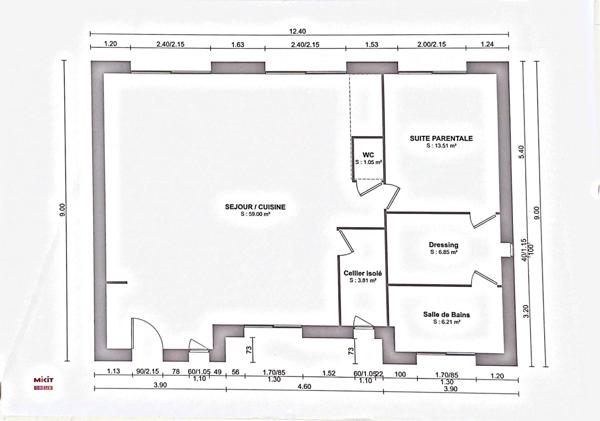 Terrain constructible 1 050 m² – projet avancé