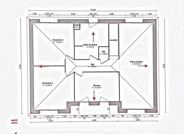 Terrain constructible 1 050 m² – projet avancé