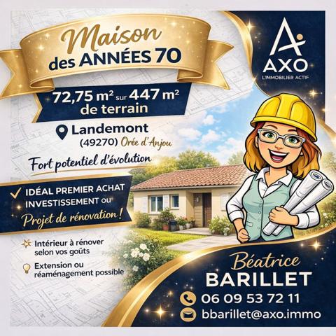 Maison de plain-pied de type 4 - Landemont